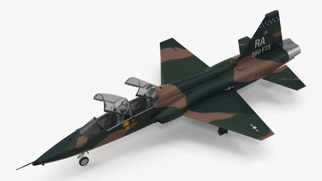 3D Military T-38 Talon Jet Trainer Camo