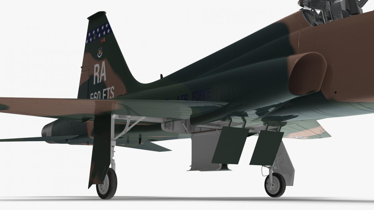 3D Military T-38 Talon Jet Trainer Camo