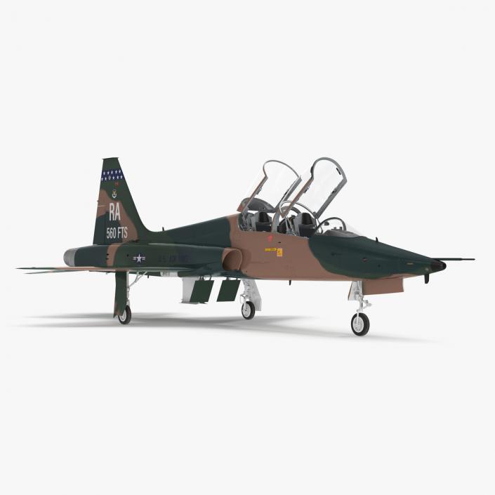 3D Military T-38 Talon Jet Trainer Camo