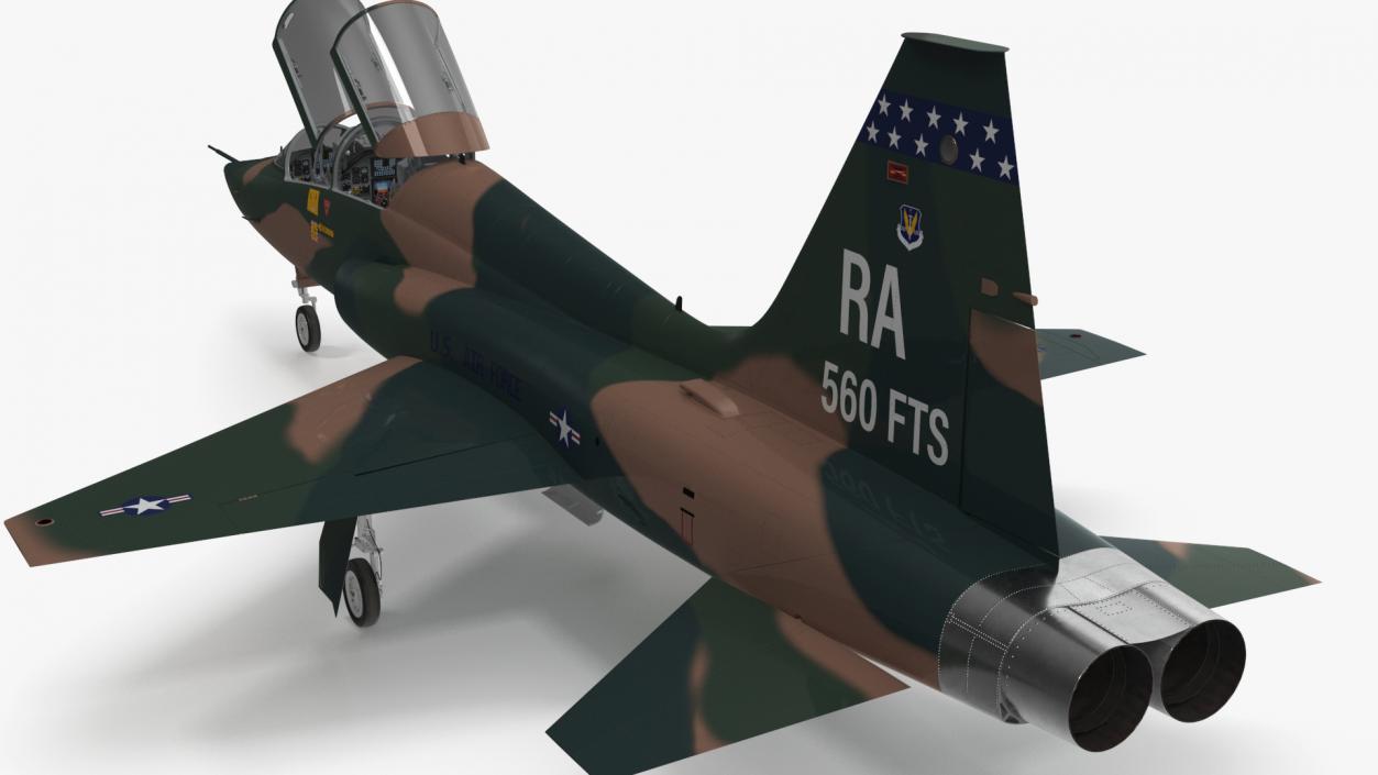 3D Military T-38 Talon Jet Trainer Camo