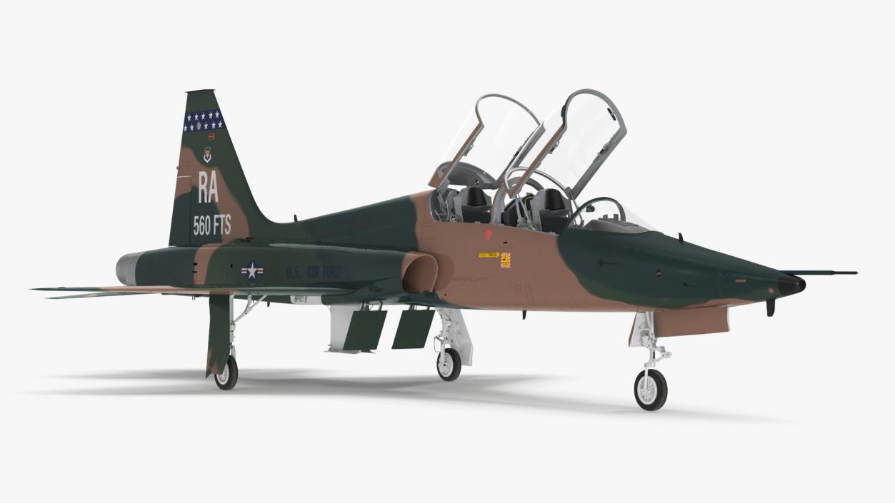 3D Military T-38 Talon Jet Trainer Camo