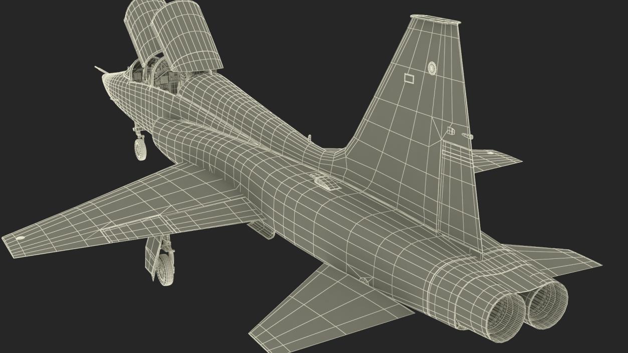 3D Military T-38 Talon Jet Trainer Camo