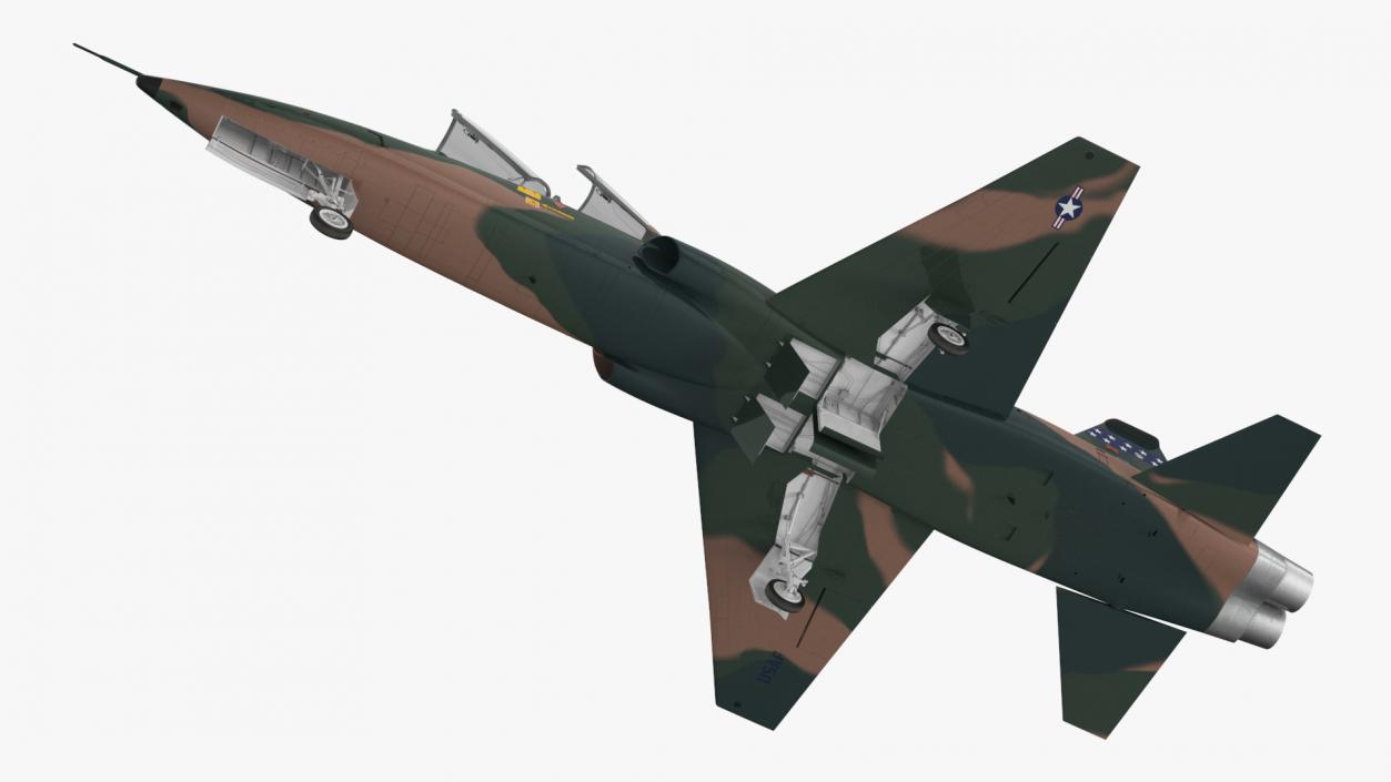 3D Military T-38 Talon Jet Trainer Camo