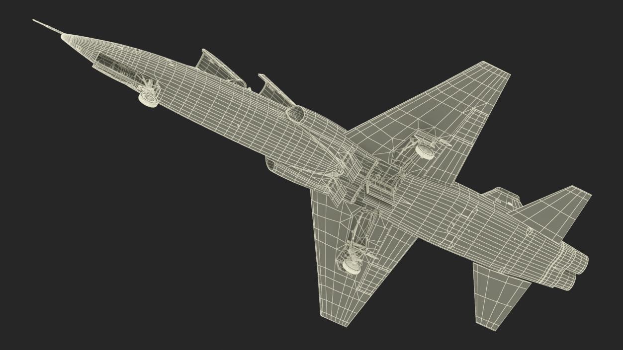 3D Military T-38 Talon Jet Trainer Camo