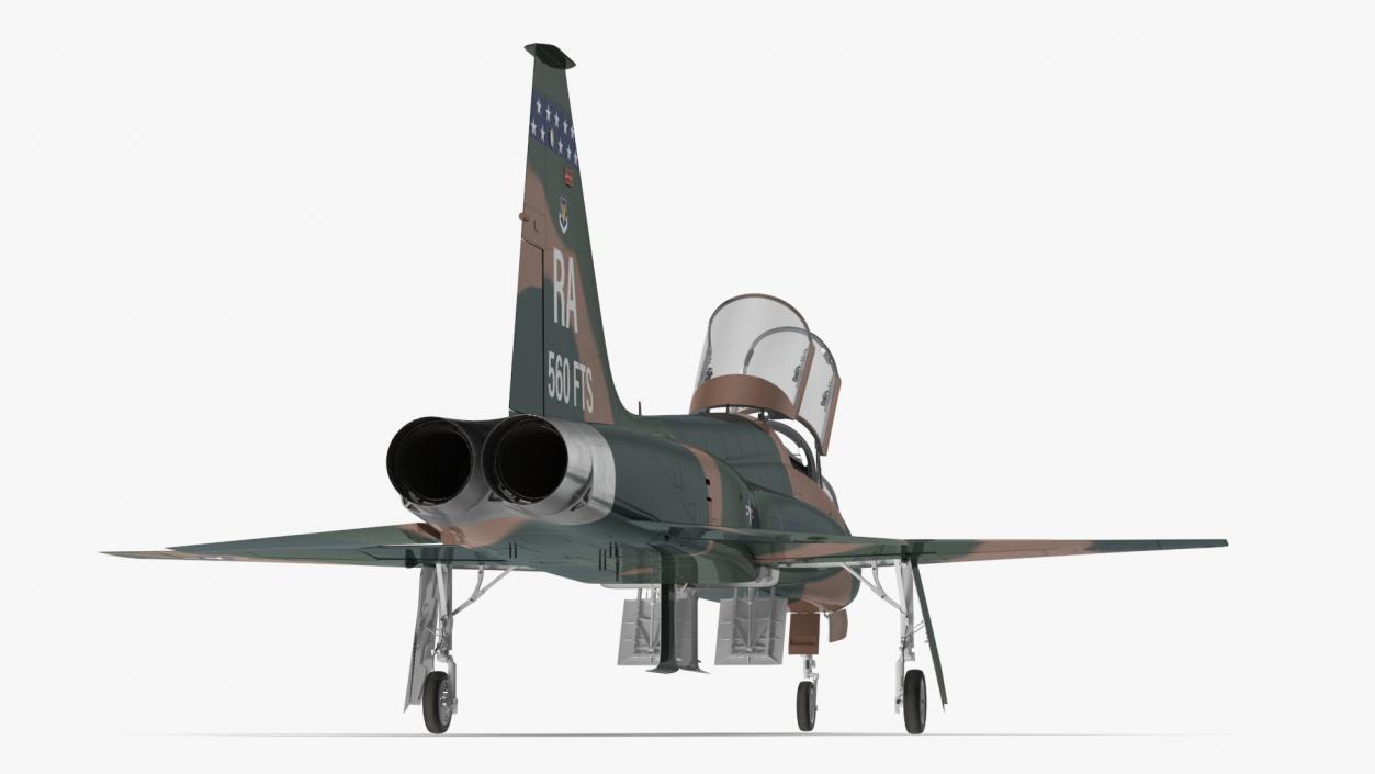 3D Military T-38 Talon Jet Trainer Camo