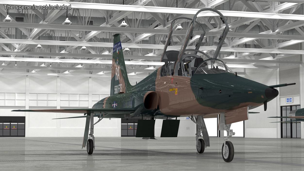 3D Military T-38 Talon Jet Trainer Camo