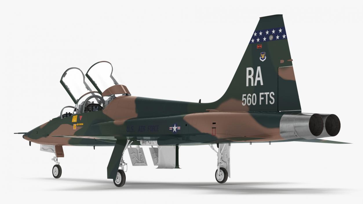 3D Military T-38 Talon Jet Trainer Camo