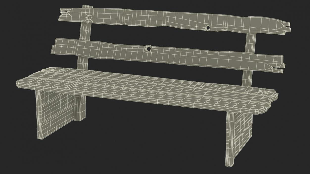 Open Air Amphitheater Structure with Seats 3D