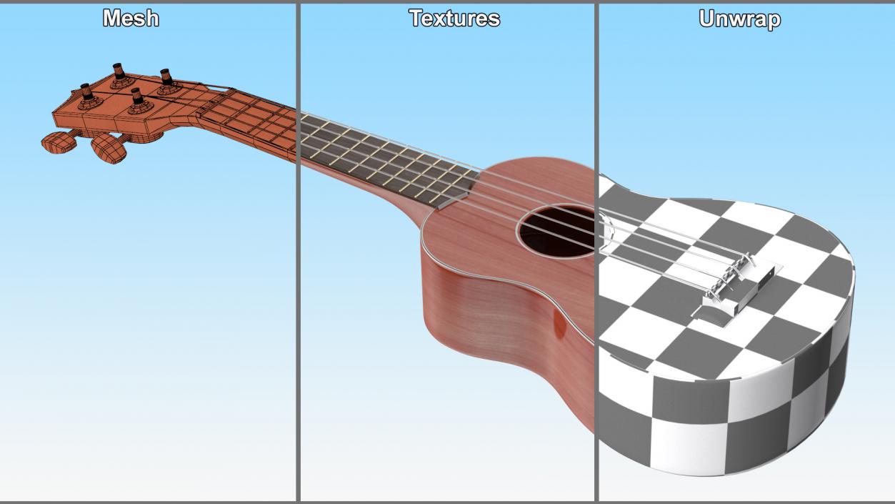 3D Acoustic Ukulele