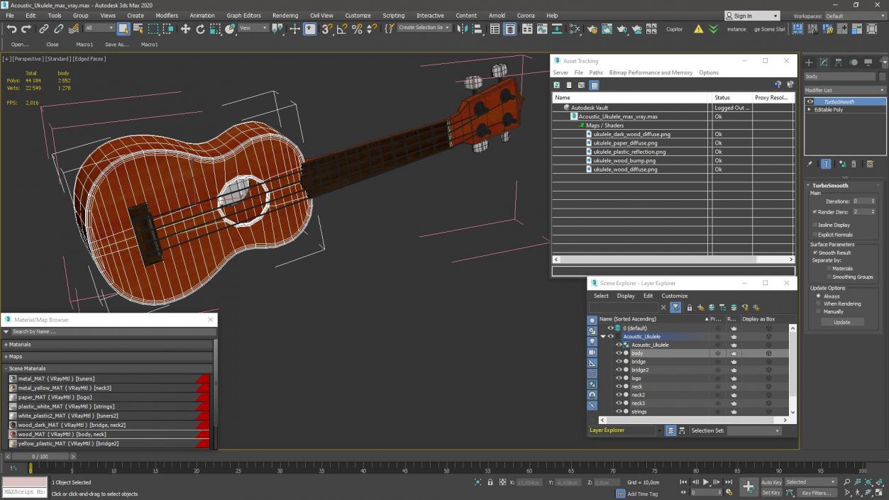 3D Acoustic Ukulele