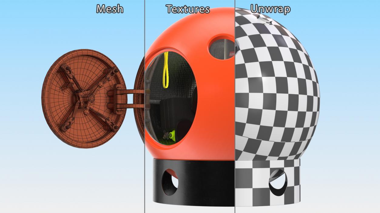 3D Tsunami Survival Capsule Rigged