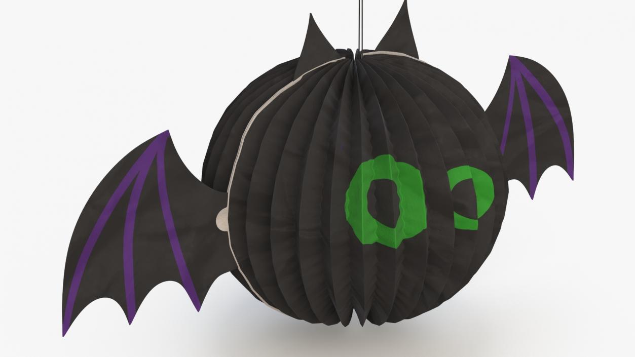 3D Halloween Bat Paper Decorations 2 model