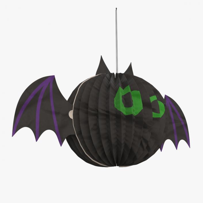 3D Halloween Bat Paper Decorations 2 model