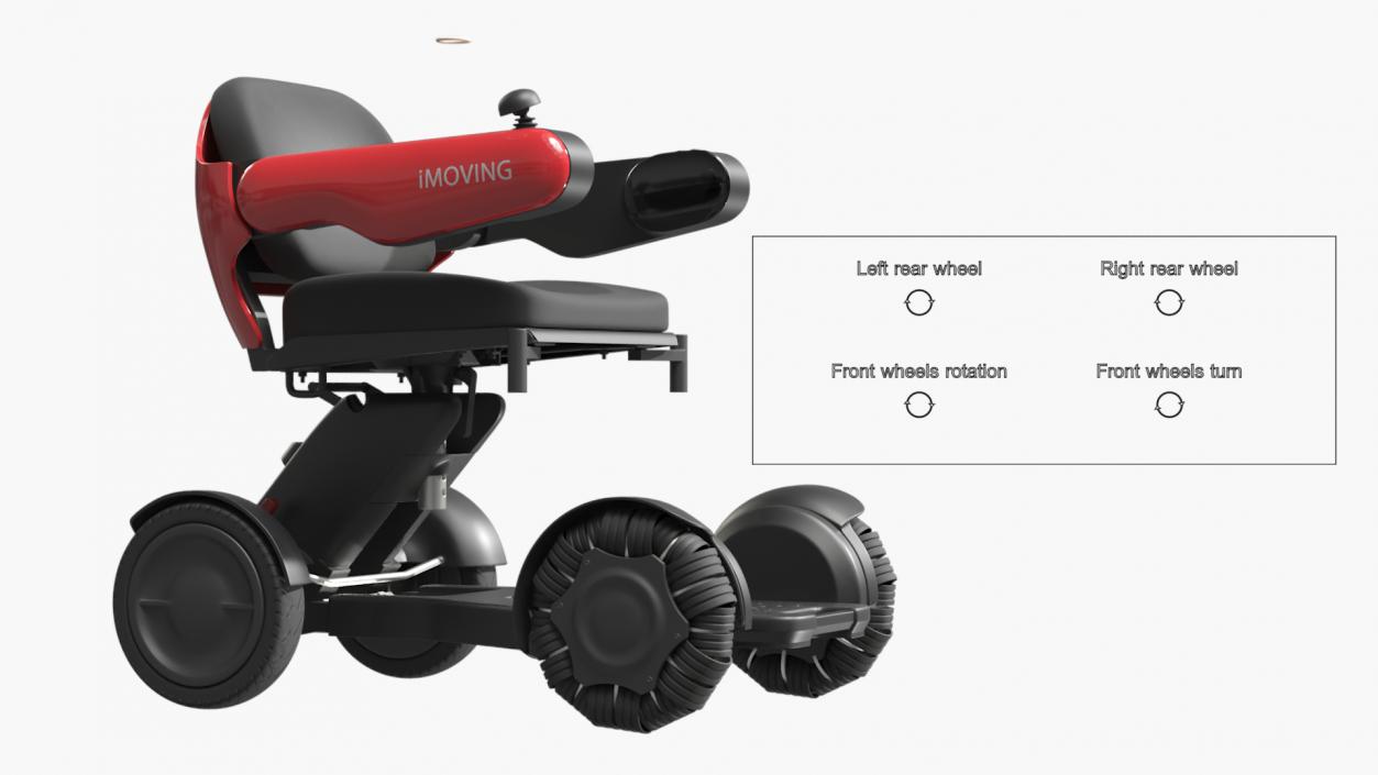 JBH Intelligent Electric Wheelchair Rigged 3D