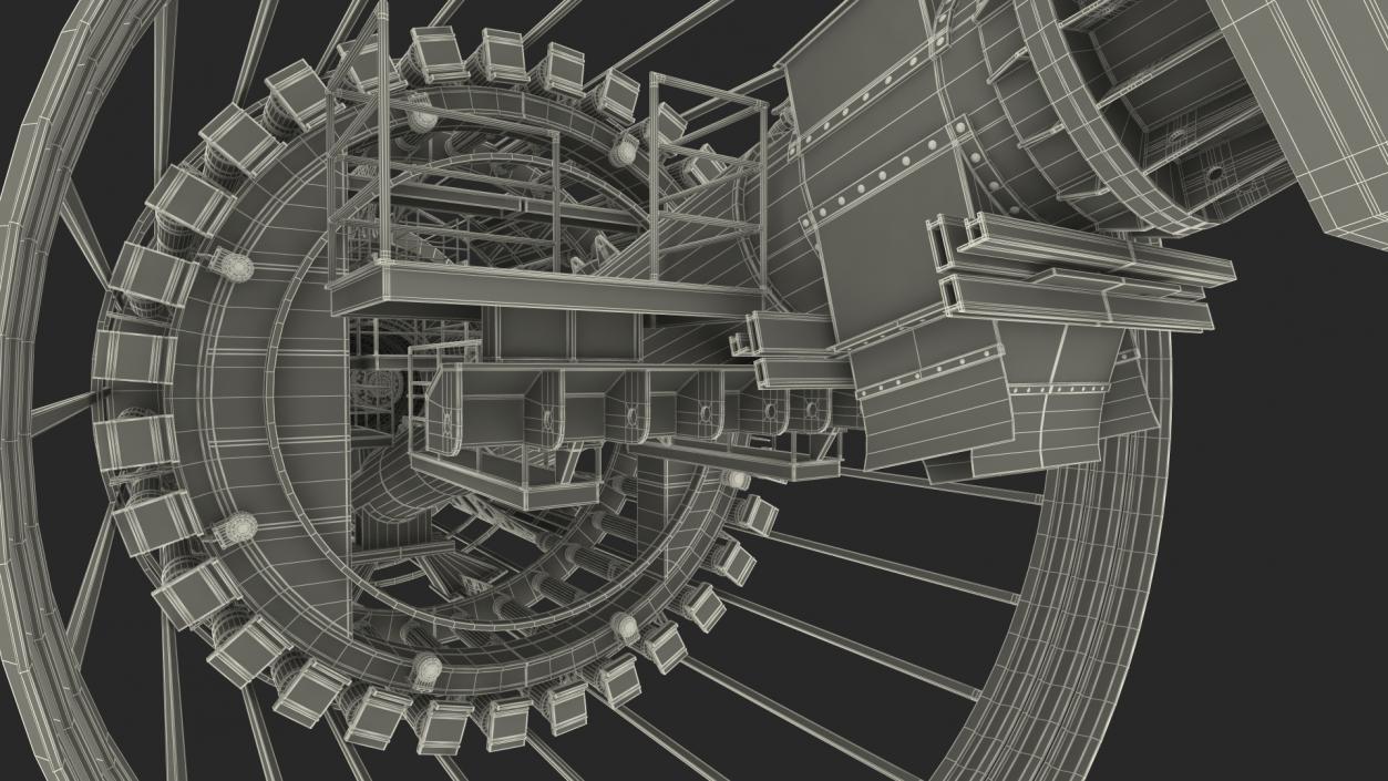 Tunnel Boring Machine Cutterhead 3D