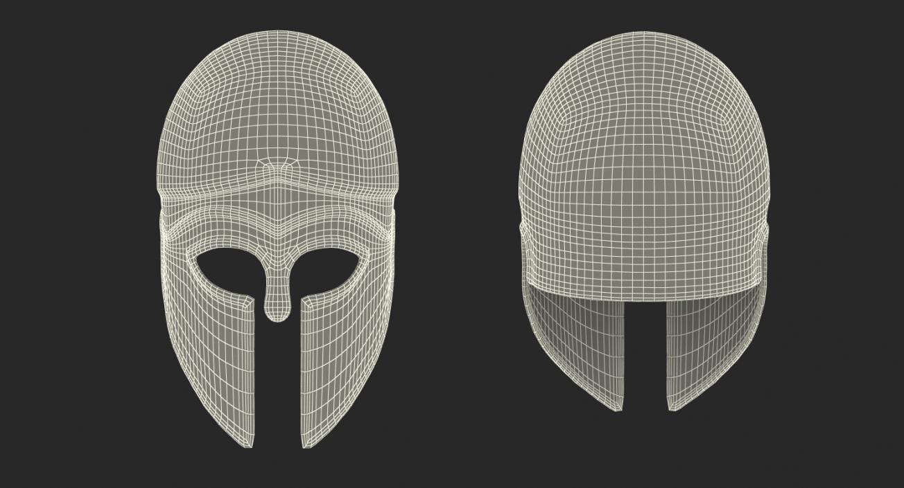 Bronze Corinthian Helmet 3D model