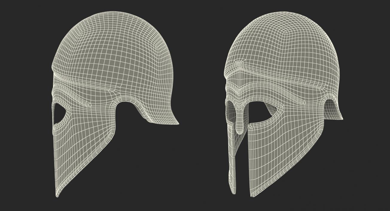 Bronze Corinthian Helmet 3D model