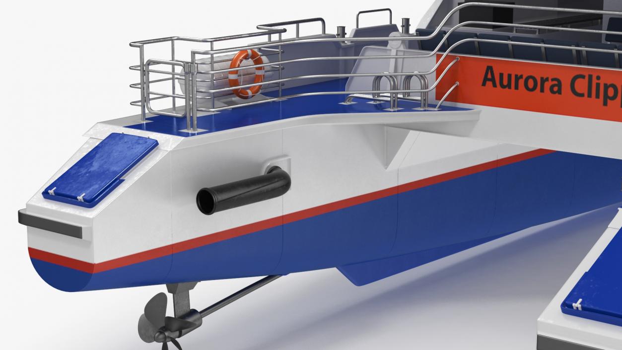 River Thames London Passenger Boat Aurora Clipper 3D model