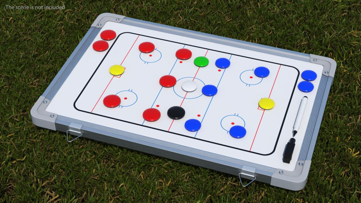 Wall-Mounted Coaching Board for Hockey Fur 3D