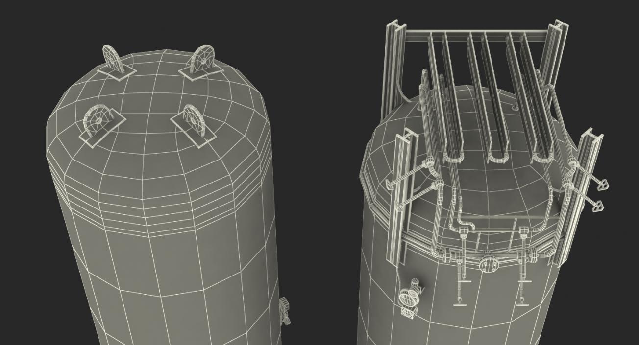 3D model LNG Storage Tank Vertical