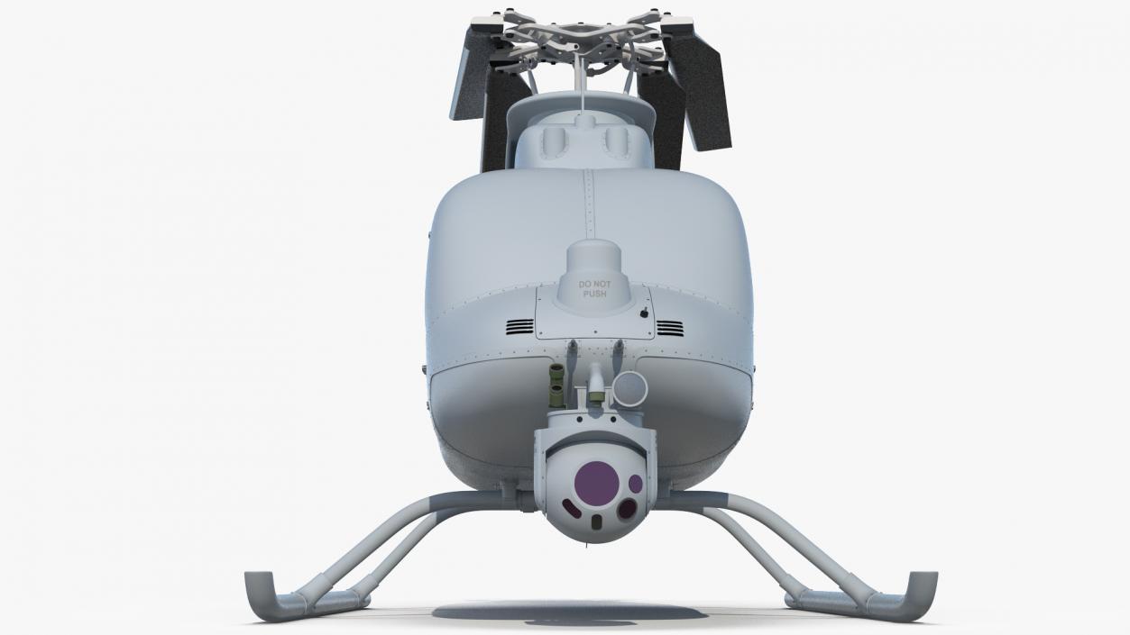 3D Northrop Grumman MQ-8C Fire Scout Unmanned Helicopter Folded Rotor