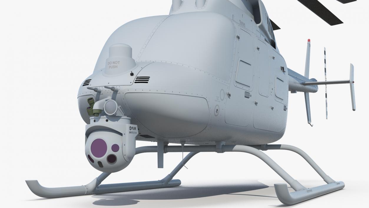 3D Northrop Grumman MQ-8C Fire Scout Unmanned Helicopter Folded Rotor