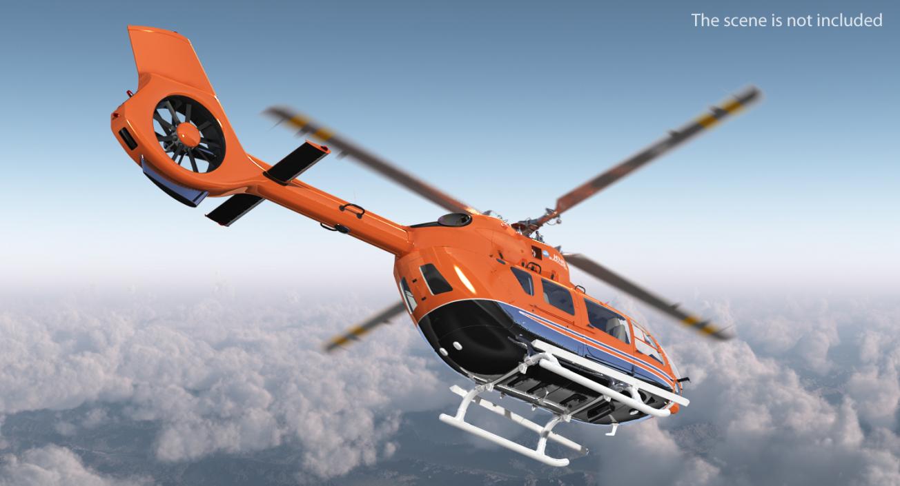 Airbus Helicopters H145 with Interior 3D