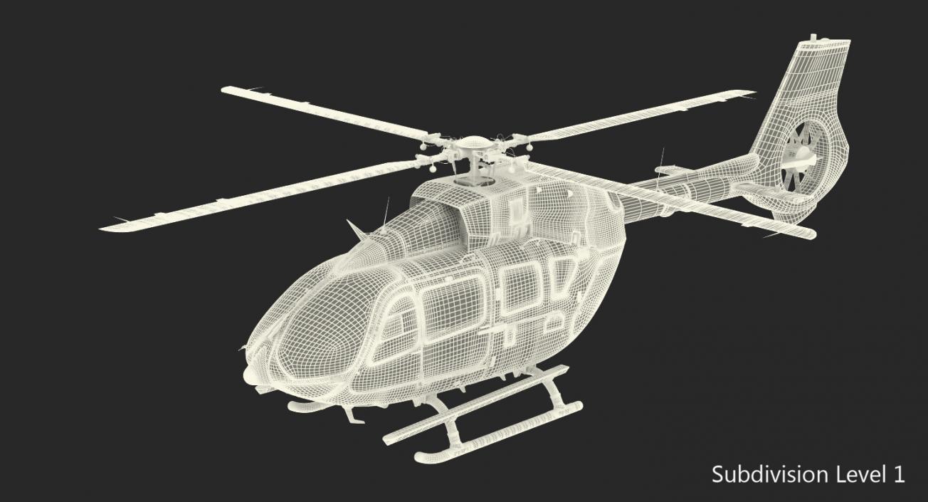 Airbus Helicopters H145 with Interior 3D