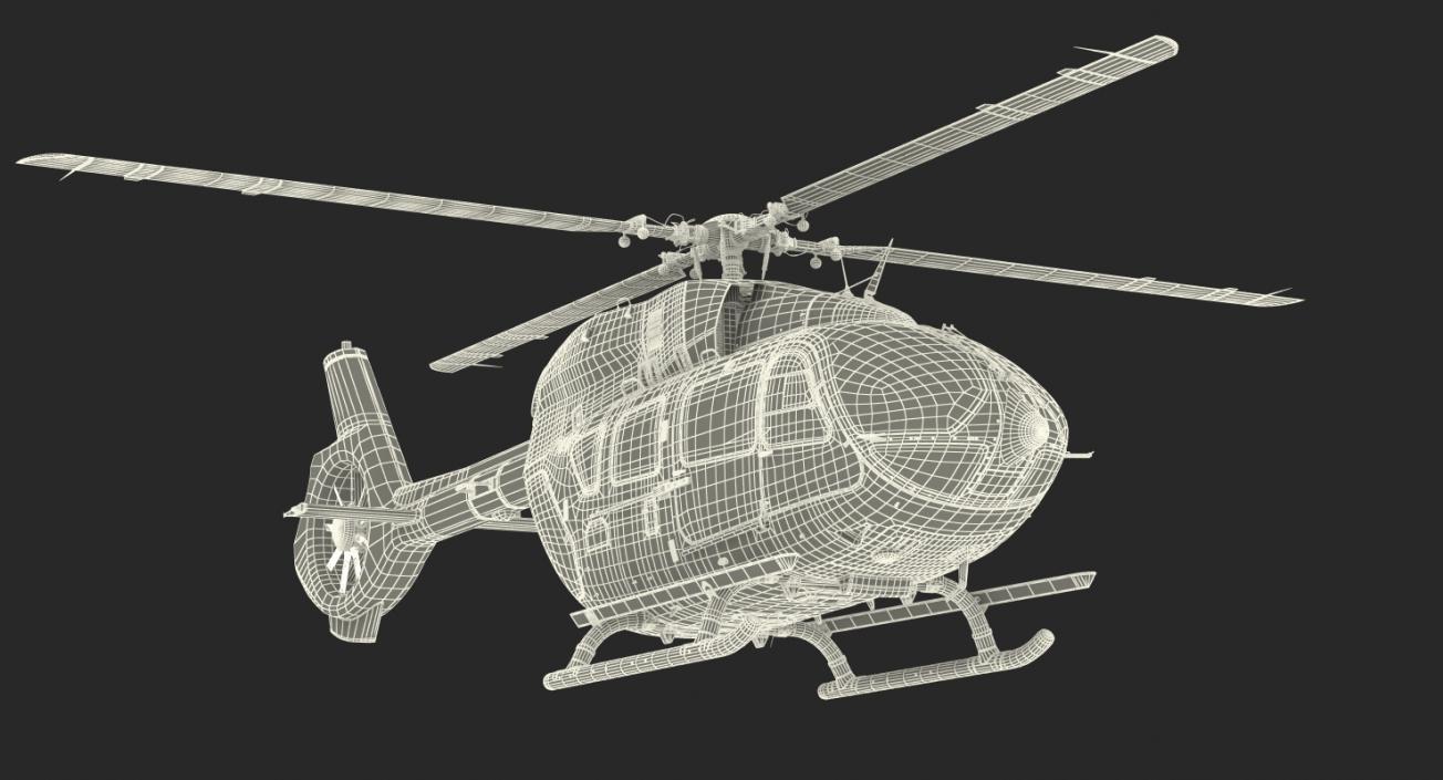 Airbus Helicopters H145 with Interior 3D