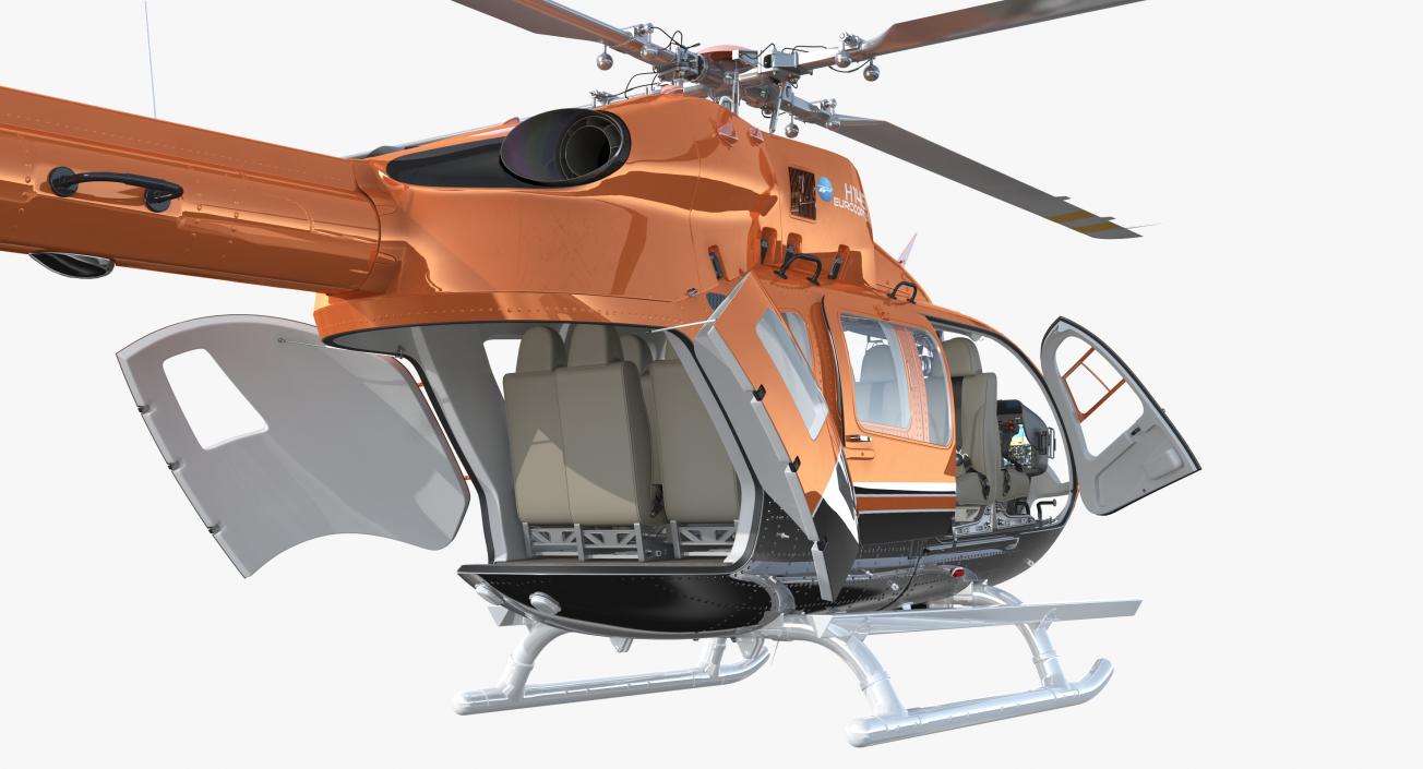 Airbus Helicopters H145 with Interior 3D