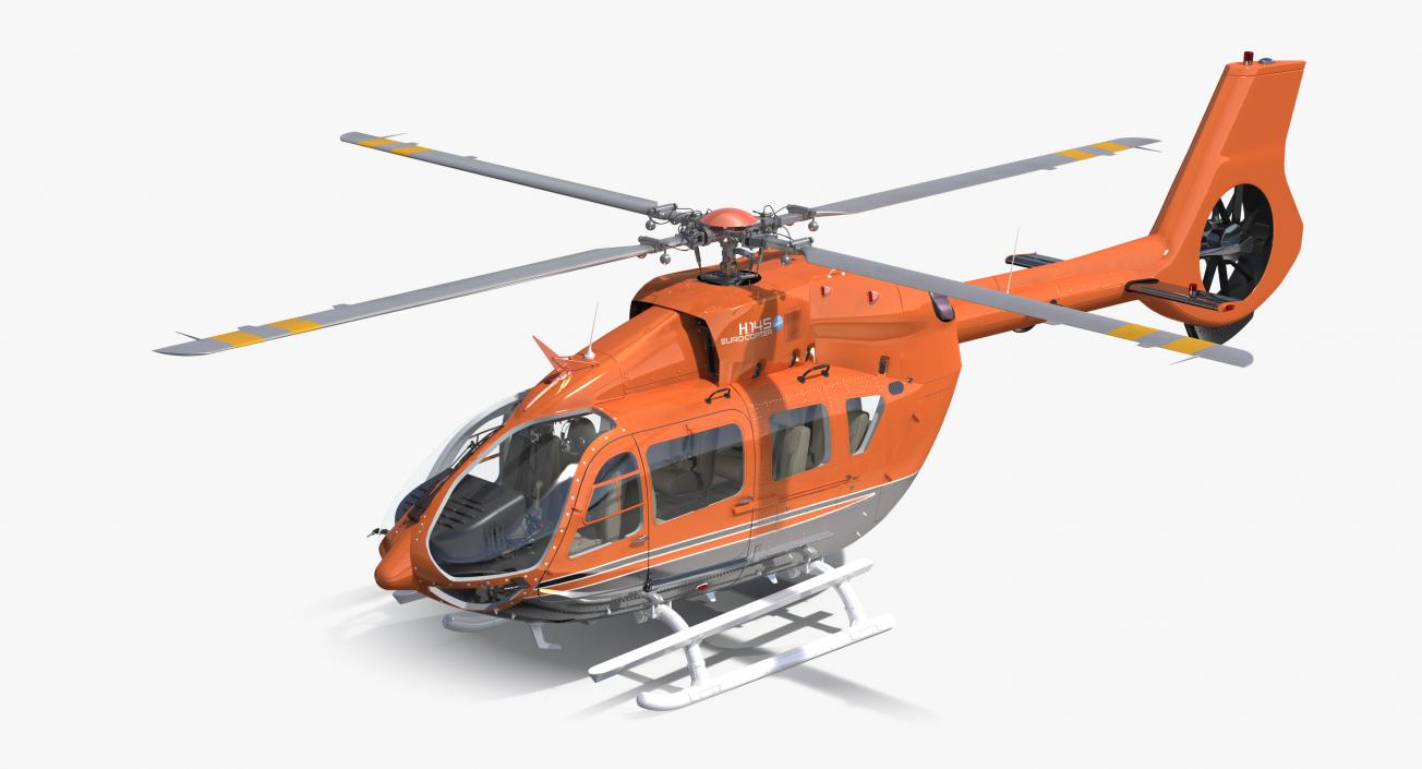 Airbus Helicopters H145 with Interior 3D