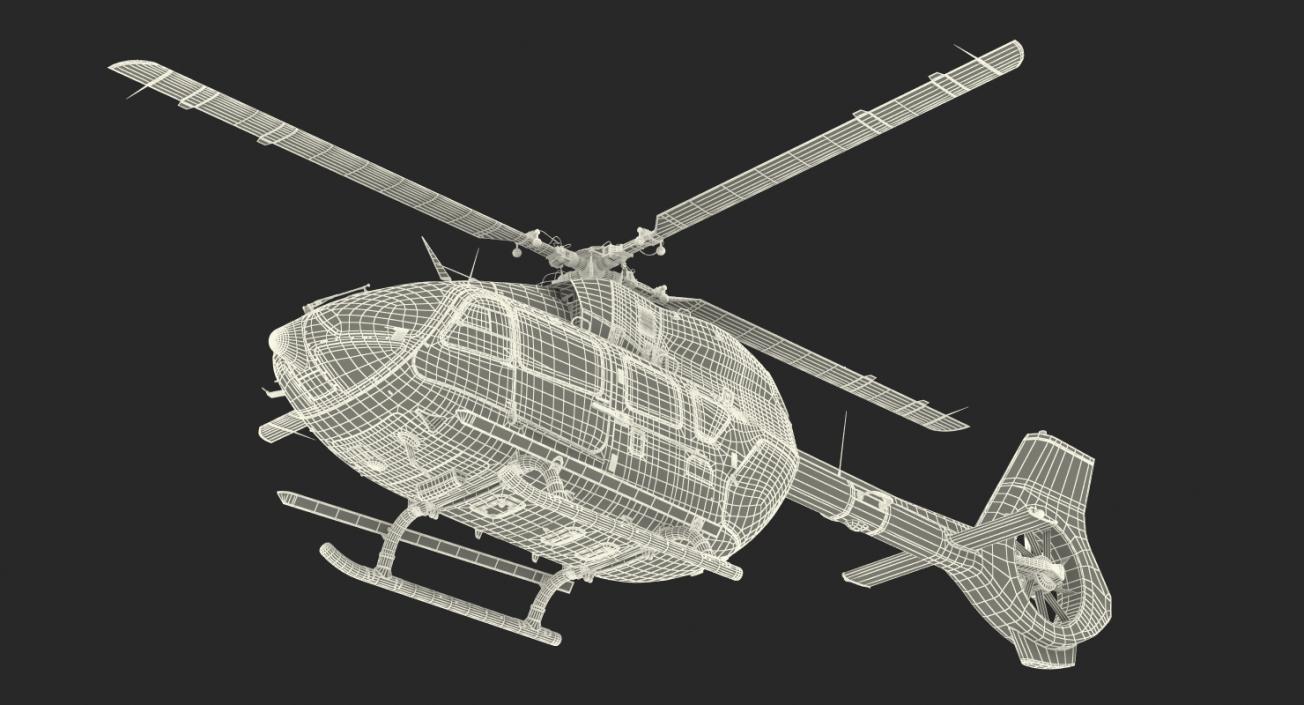 Airbus Helicopters H145 with Interior 3D