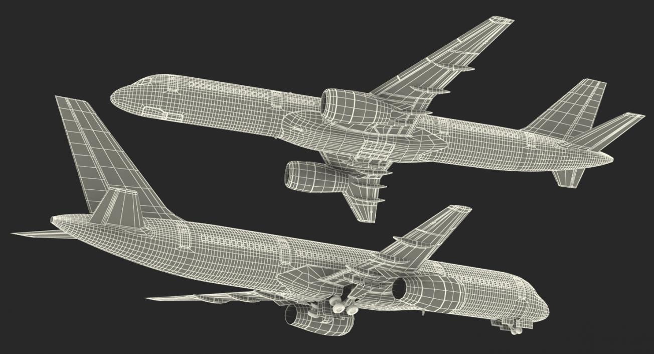 Donald Trumps Private Boeing 757 Rigged 3D model