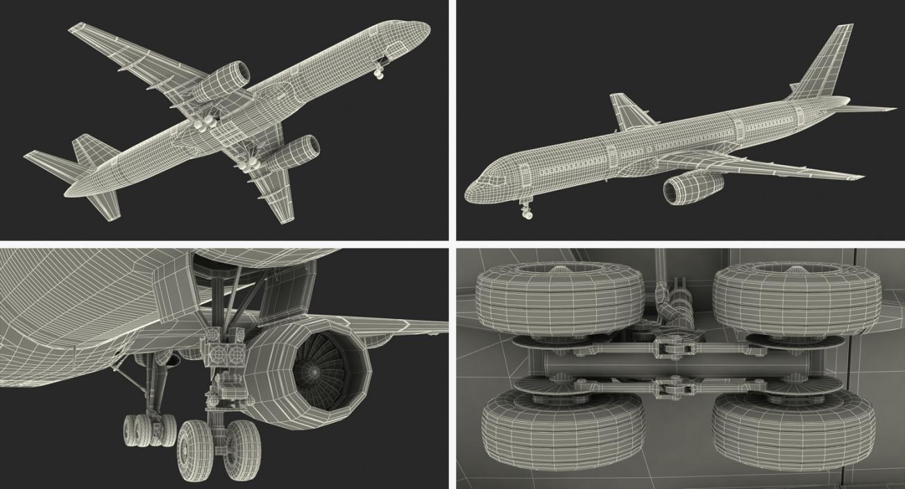 Donald Trumps Private Boeing 757 Rigged 3D model