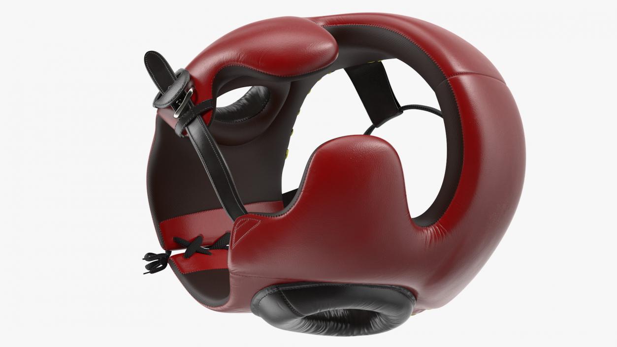 Boxing Training Helmet Red Generic 3D model