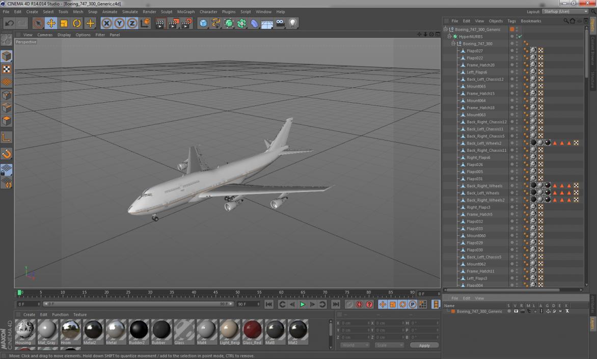 Boeing 747-300 Generic 3D