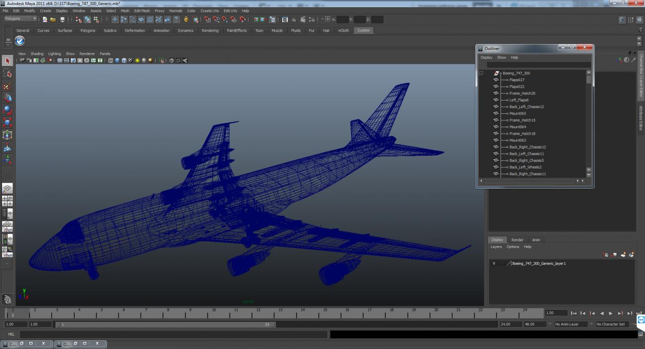 Boeing 747-300 Generic 3D