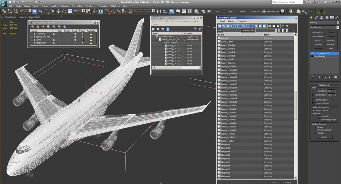 Boeing 747-300 Generic 3D