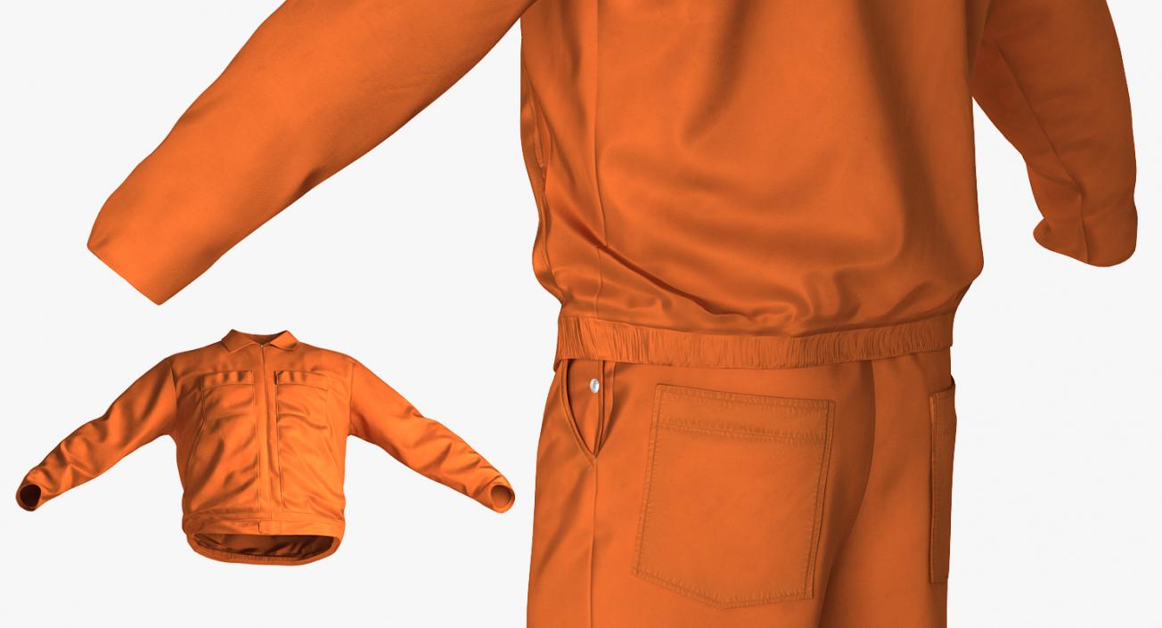 Builder Long Sleeve Coveralls 3D model