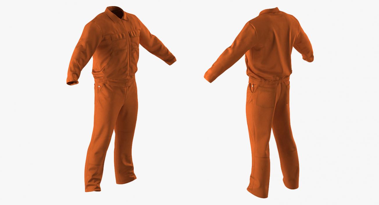 Builder Long Sleeve Coveralls 3D model