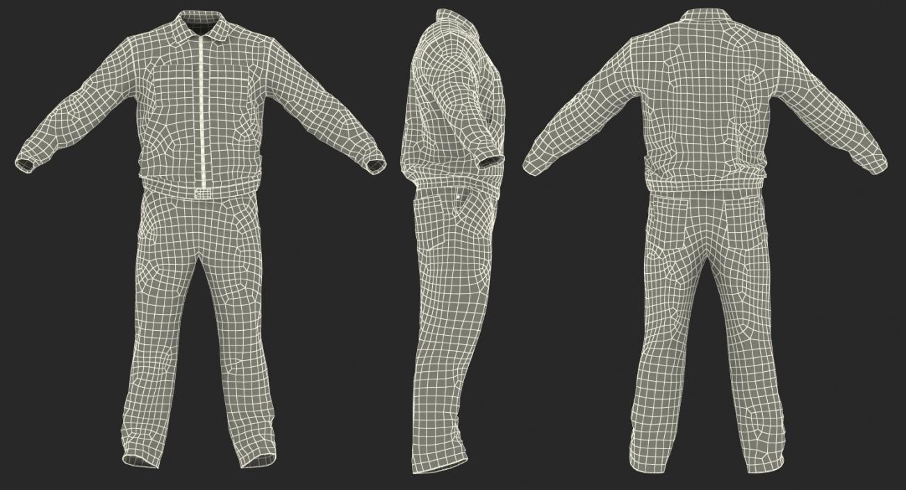 Builder Long Sleeve Coveralls 3D model