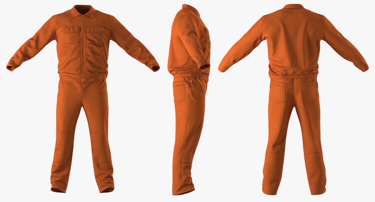 Builder Long Sleeve Coveralls 3D model