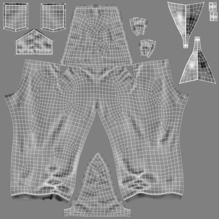 Builder Long Sleeve Coveralls 3D model