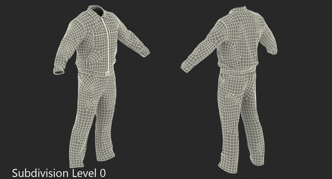 Builder Long Sleeve Coveralls 3D model