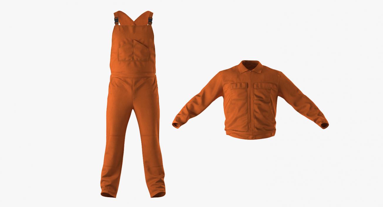 Builder Long Sleeve Coveralls 3D model