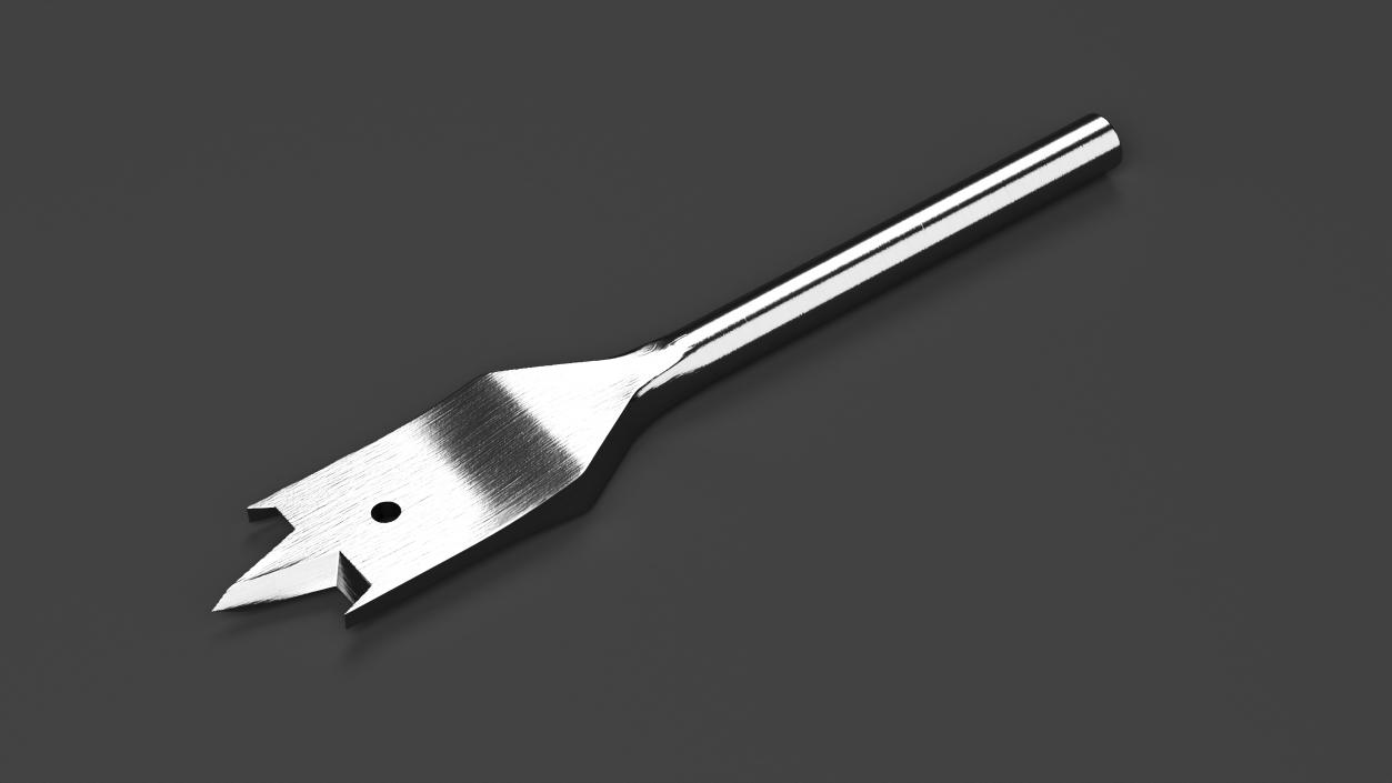 Flat Drill Bit 3D model