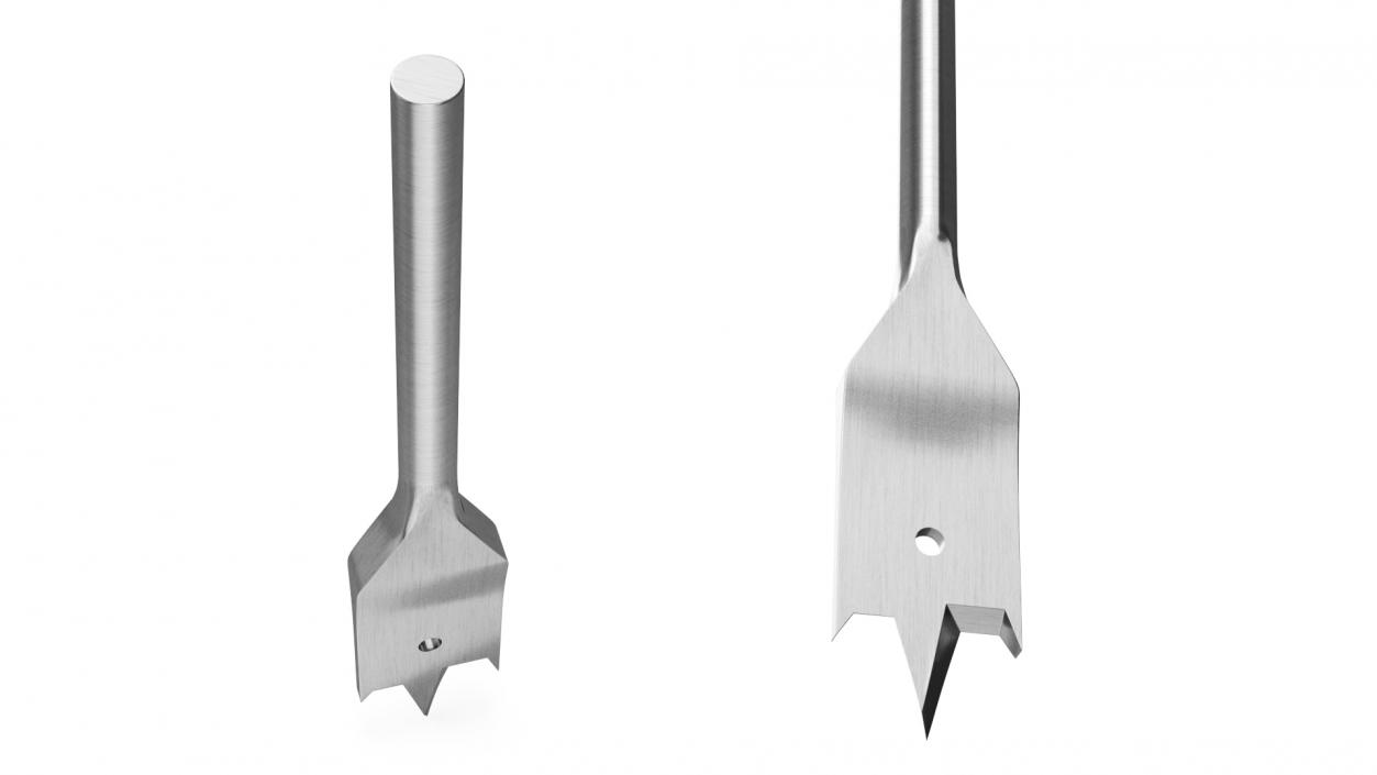 Flat Drill Bit 3D model