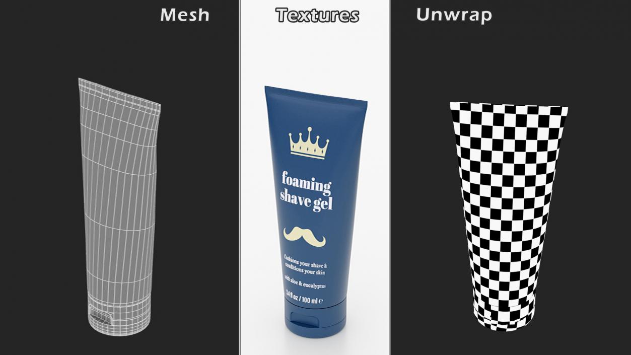 3D Shaving Gel Tube