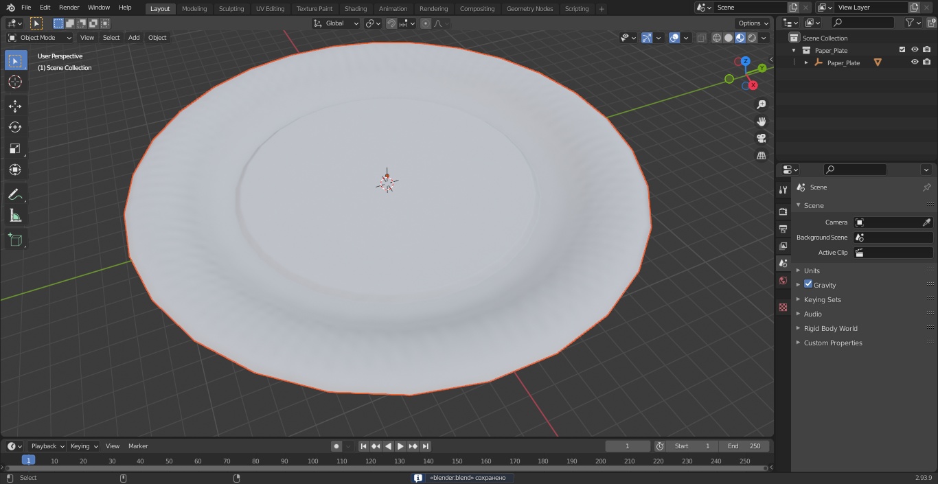 3D Paper Plate 2 model