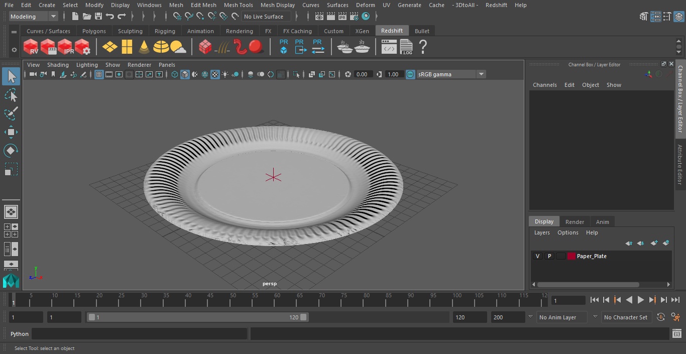 3D Paper Plate 2 model